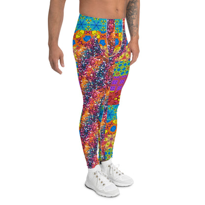 Herren Leggings, Kitsch Glitzer