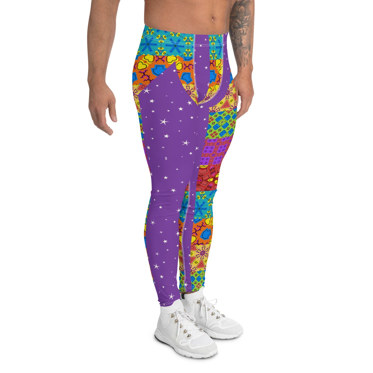 Leggings para hombre, morados, kitsch