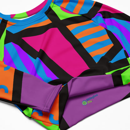 Top corto con escote bajo el pecho, estilo Memphis Harajuku