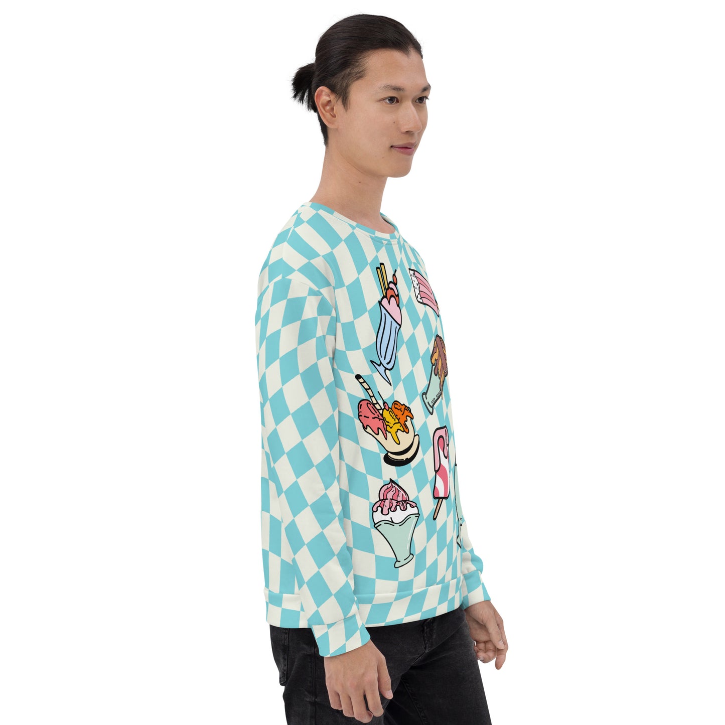 Unisex Sweatshirt, Pastell Anime Retro American Diner