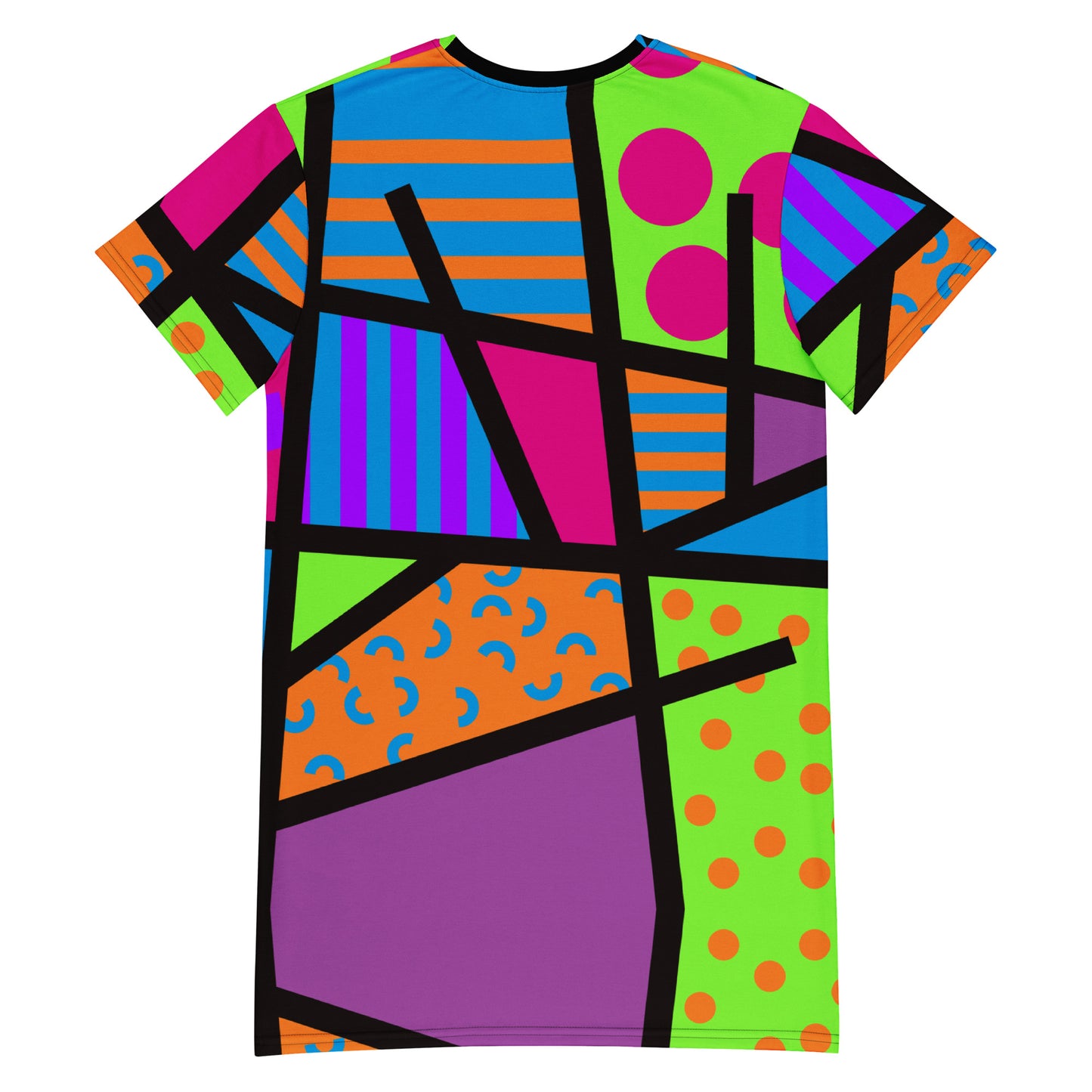 T-Shirt-Kleid, Memphis Harajuku