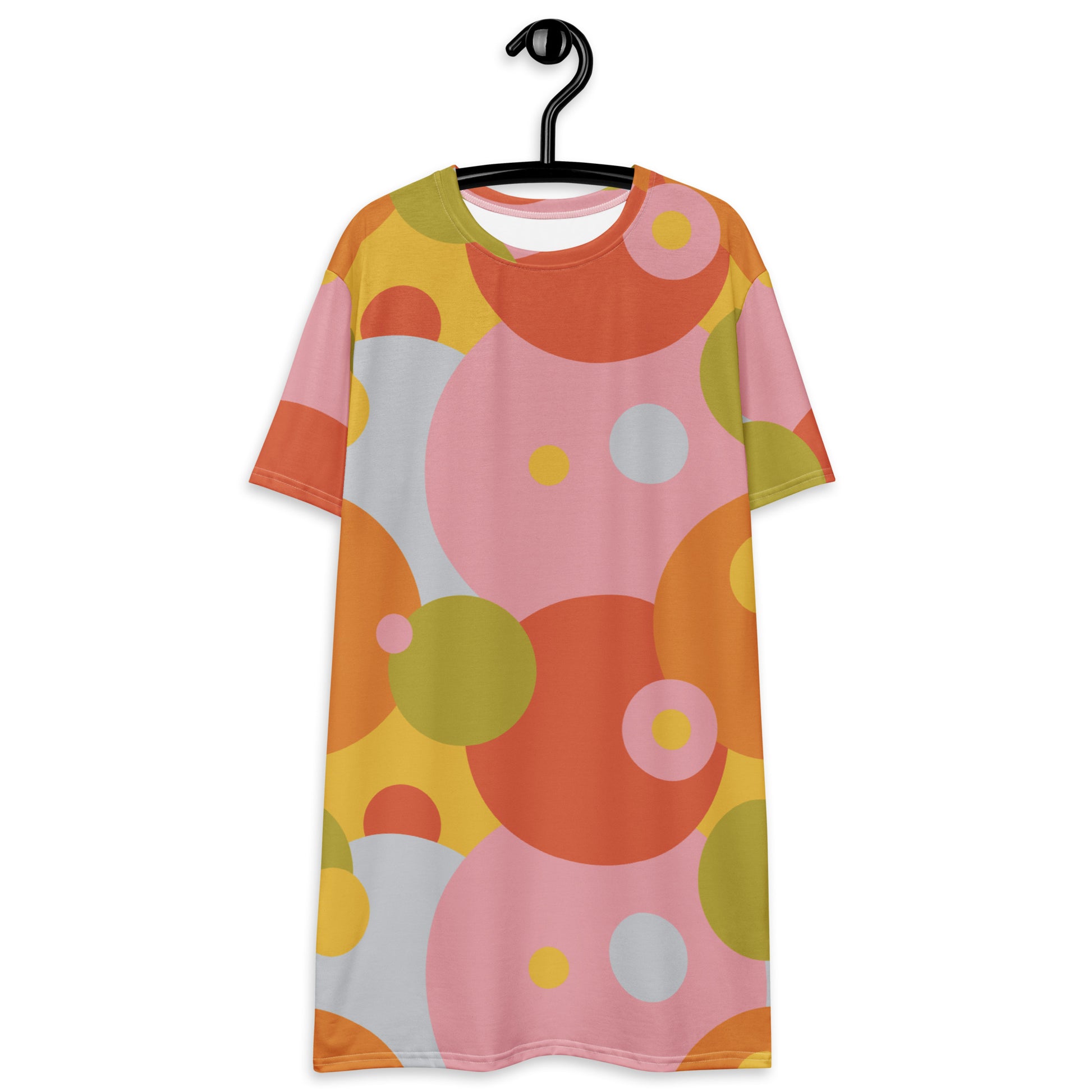T-shirt Dress, Retro Groovy XL / Orange T-shirt Dress, Retro Groovy XL / Orange