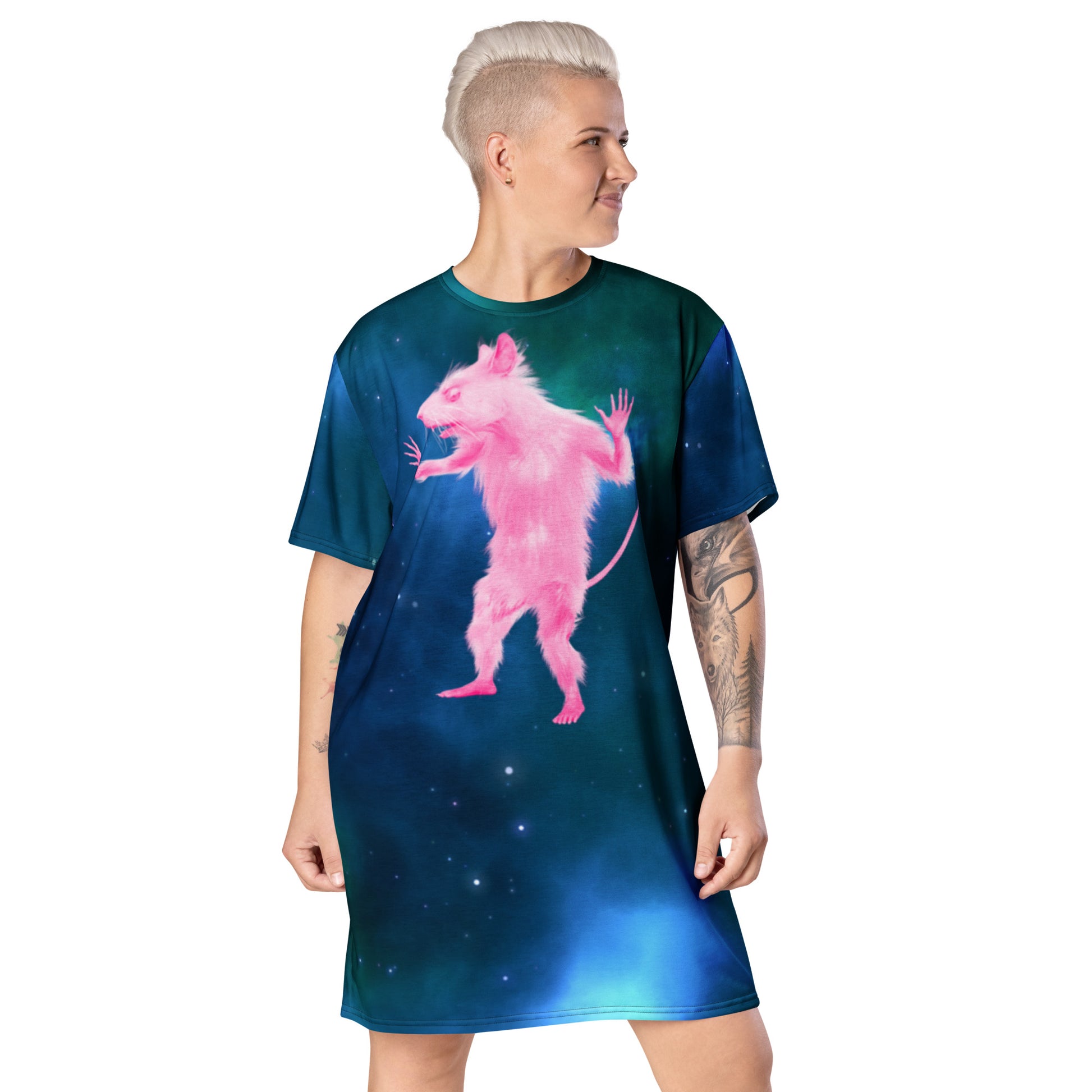 T-shirt Dress, Space Rat M / Blue T-shirt Dress, Space Rat M / Blue