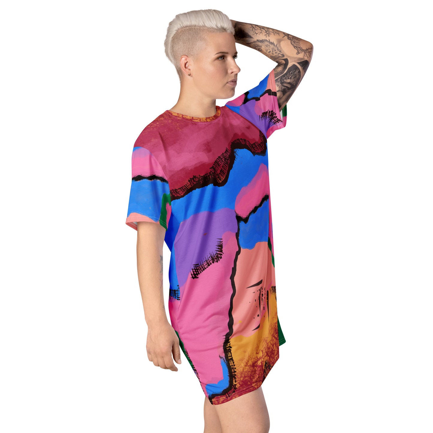 T-shirt Dress, Abstract Art