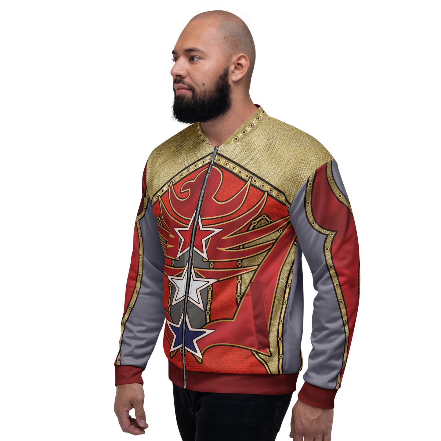 Wrestling-Cosplay Herren-Leggings und Jacken-Bundle, Eagle Slam Star