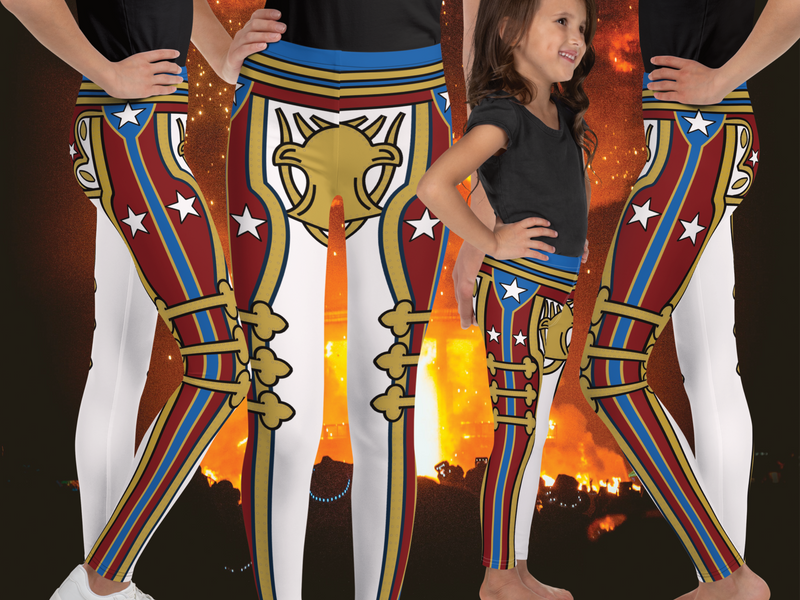Leggings infantiles de cosplay estilo militar retro