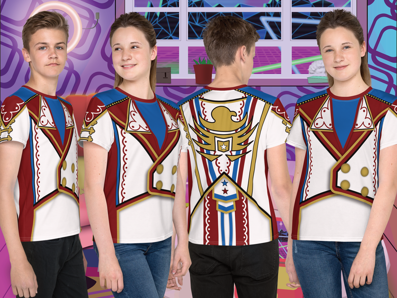 Top de lucha libre estilo militar retro para cosplay