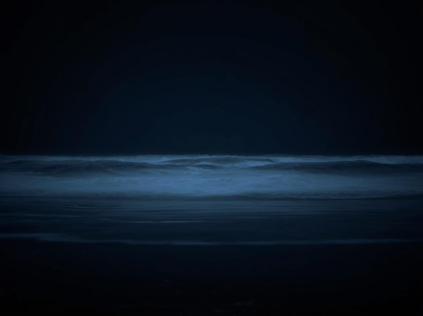 
                Gotischer Horror dunkler Ozean bei Nacht
              