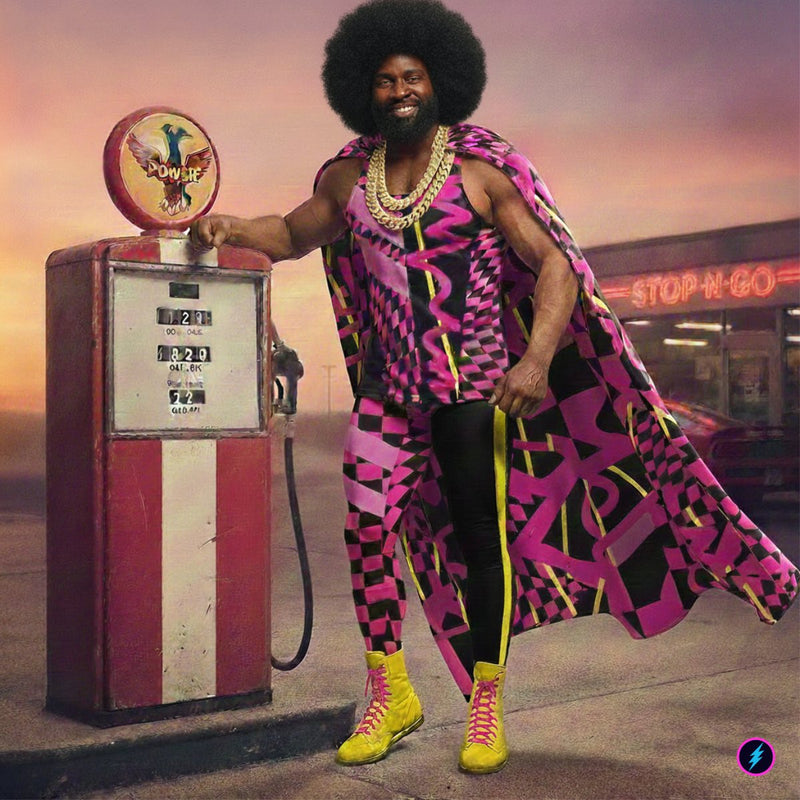 Blitz Vector hero card artwork - The Neon Speedster of the Renegades