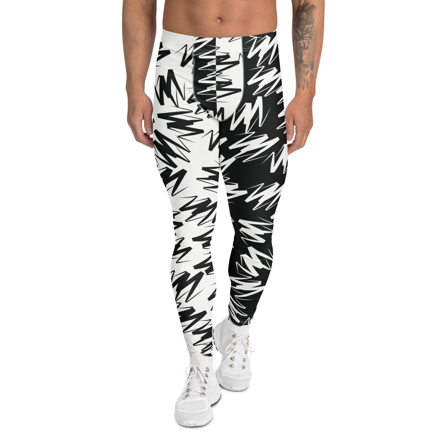 Wrestling Cosplay Outfit, Black & White Zigzags Bundle