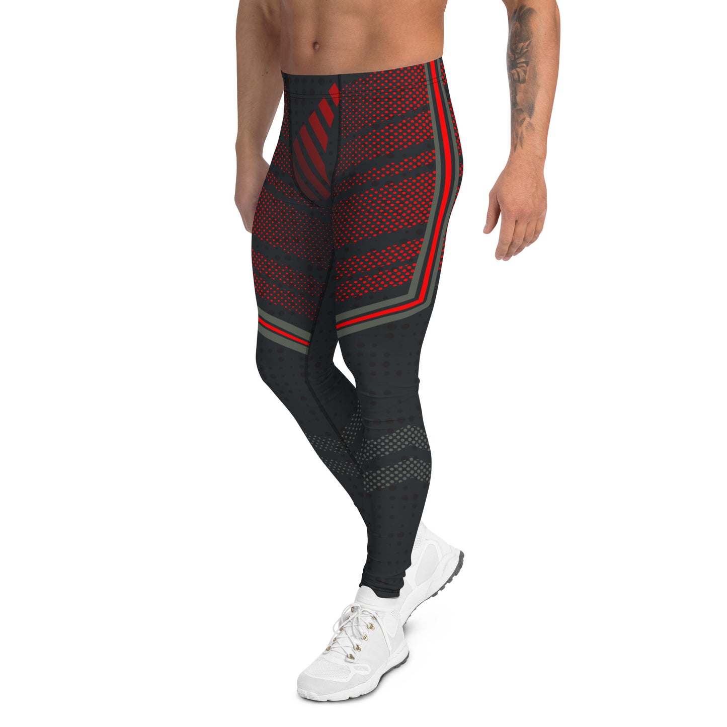 Model wearing Men’s Jiu Jitsu Spats for no-gi training – BillingtonPix activewear