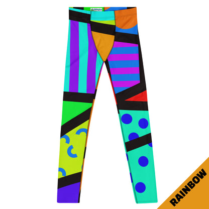 Leggings para hombre, estilo Harajuku de Memphis