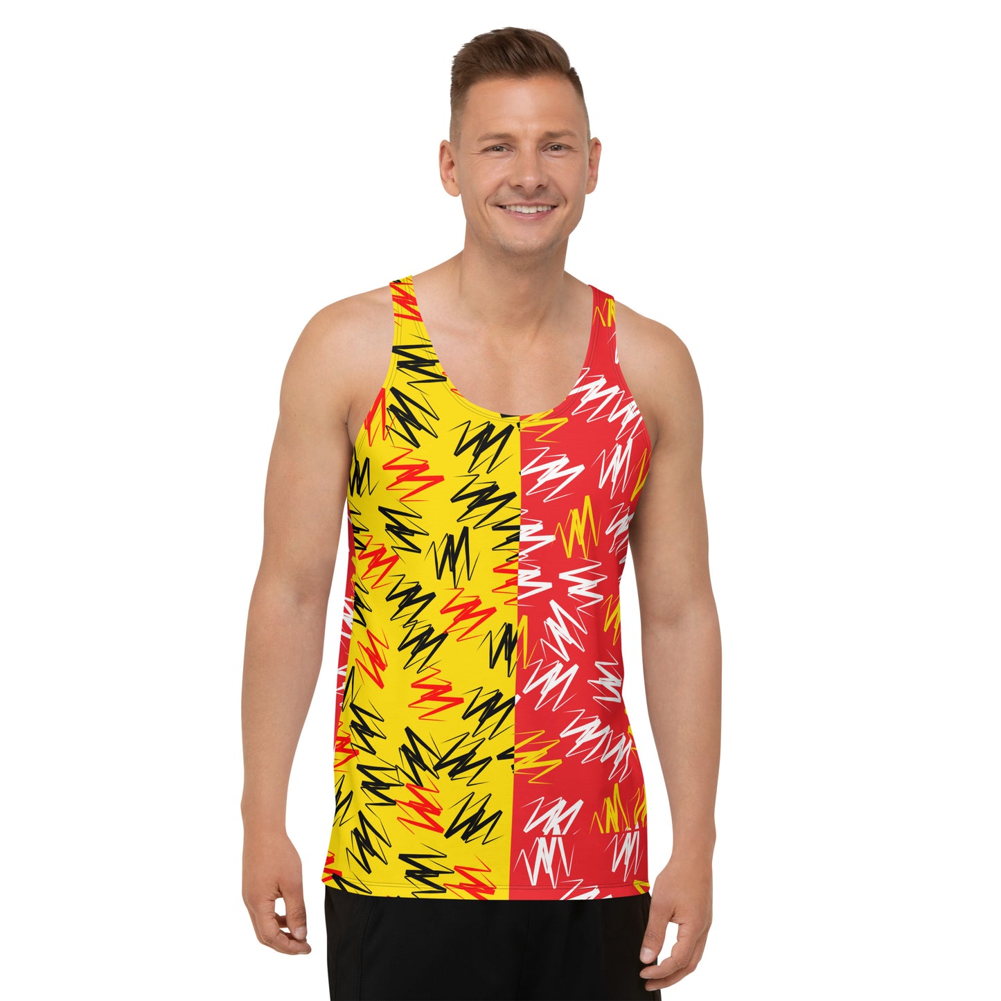 Tanktop für Herren, Zigzags Neoncore