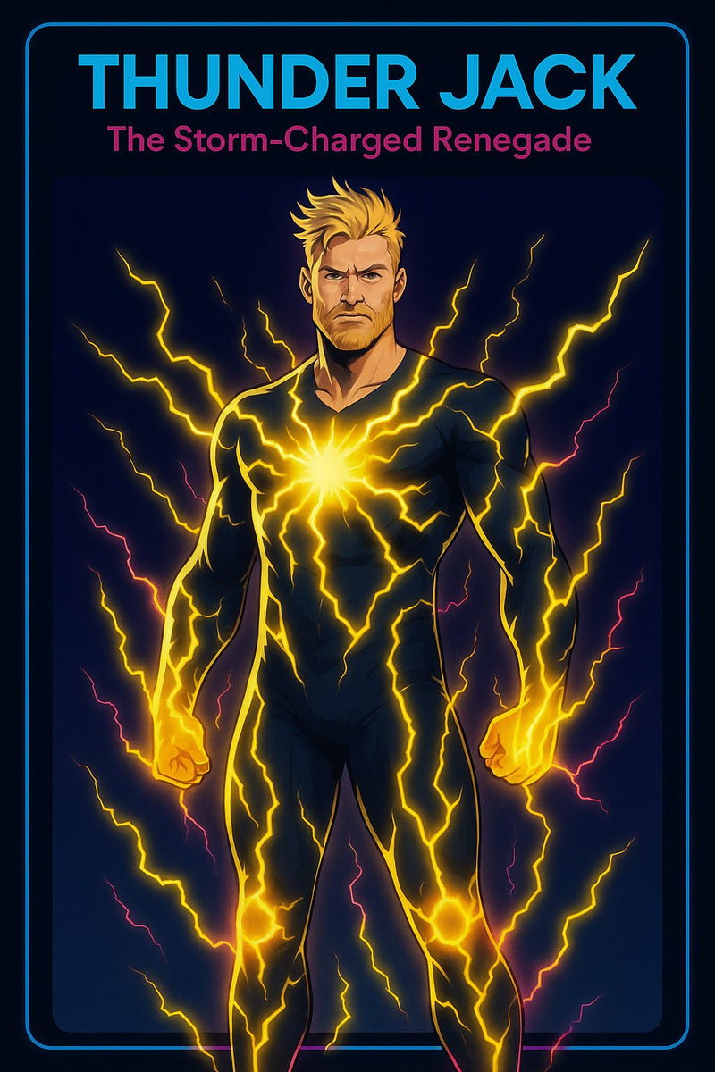 Blitz Vector hero card artwork - The Neon Speedster of the Renegades