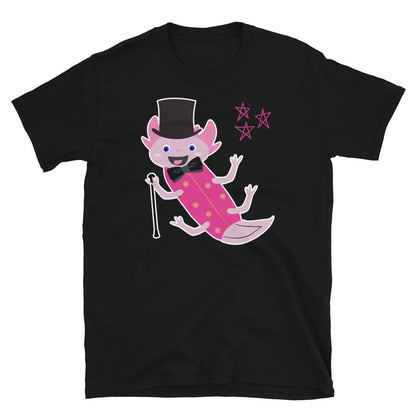 Kawaii Axolotl im Zylinder T-Shirt