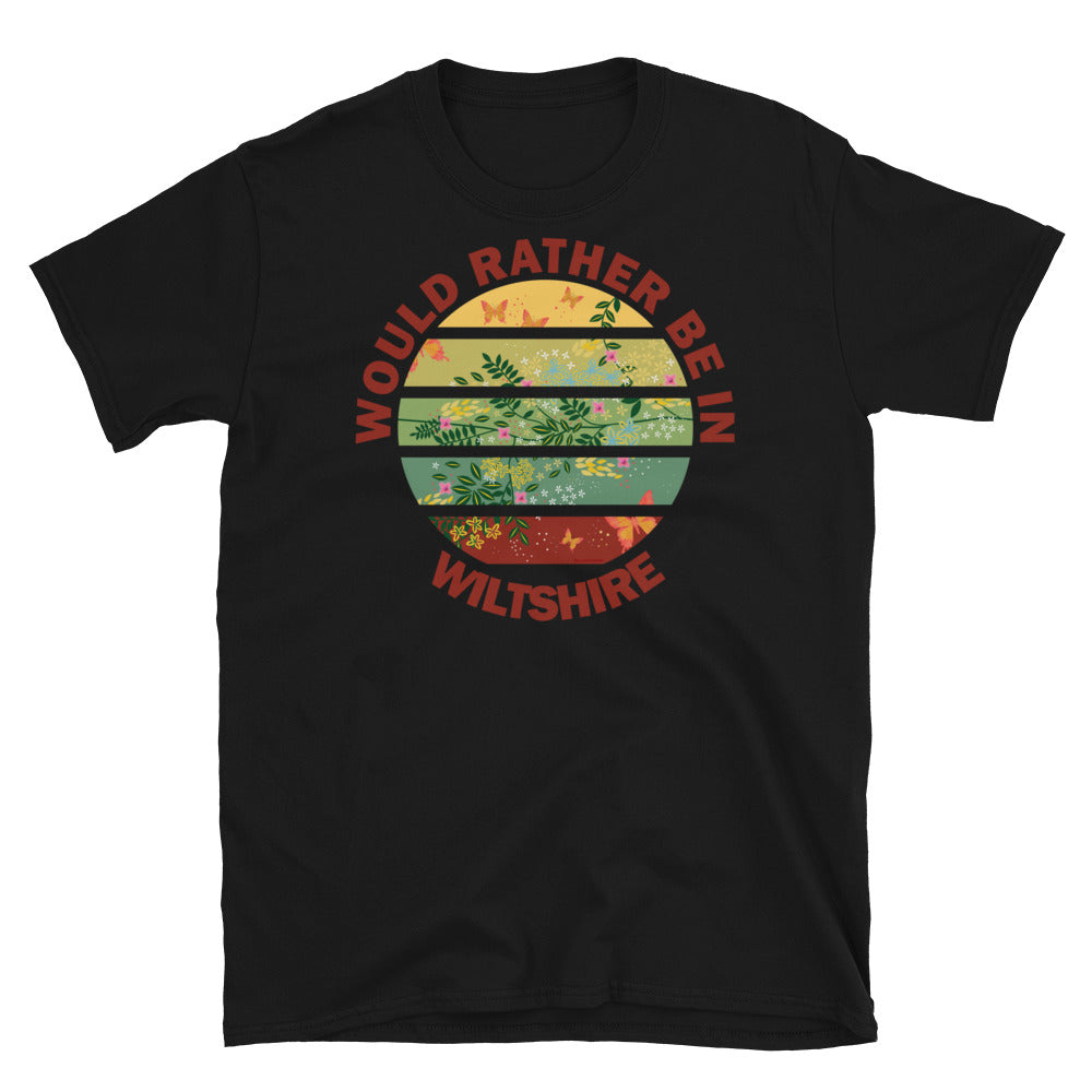 Camiseta con el tema Cottagecore "Preferiría estar en Wiltshire"