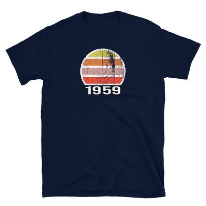 Kurzärmeliges Unisex-T-Shirt im Vintage-Stil zum Geburtstag von 1959