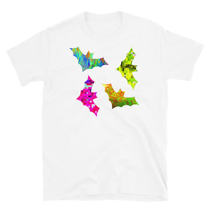 Camiseta gráfica con murciélagos de colores