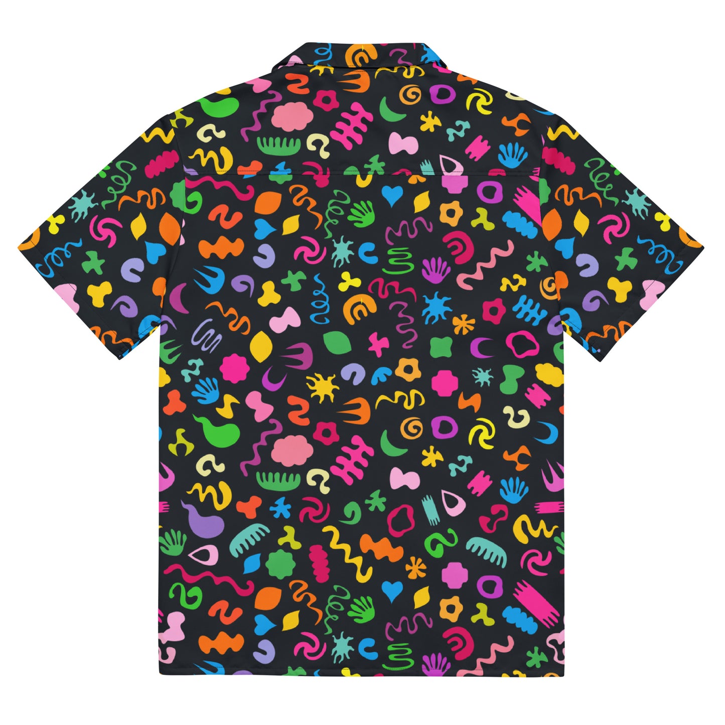 Kidcore WrestleWave shirt showing bright doodles and neon graphics
