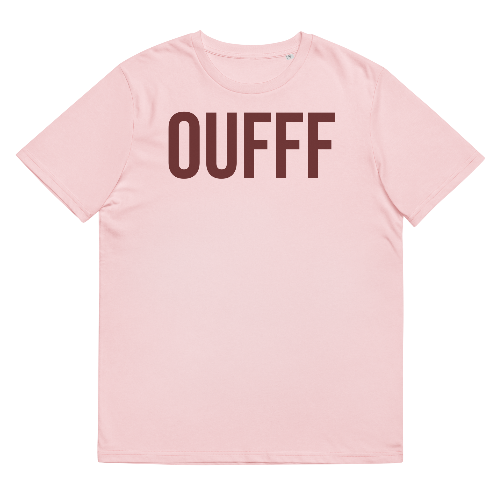 French slang un truc d'ouf organic t shirt in pink