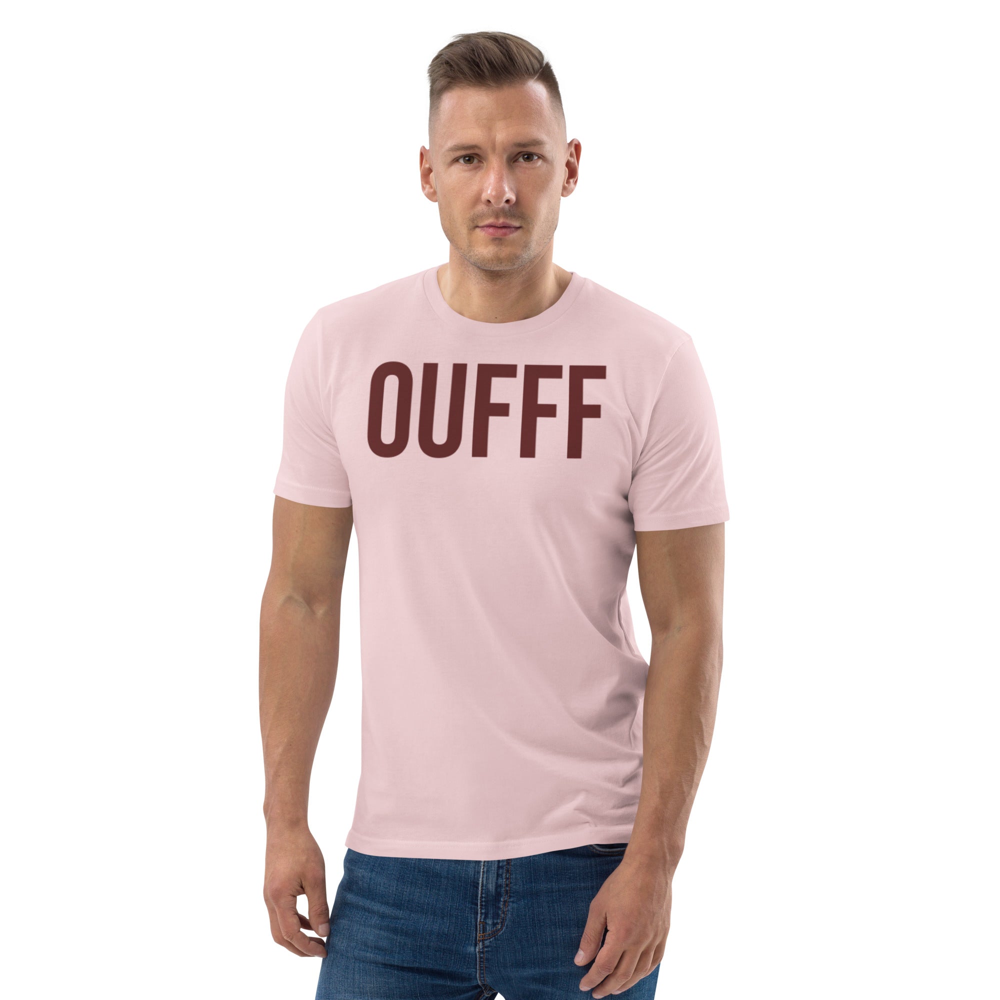 French slang un truc d'ouf organic t shirt in pink