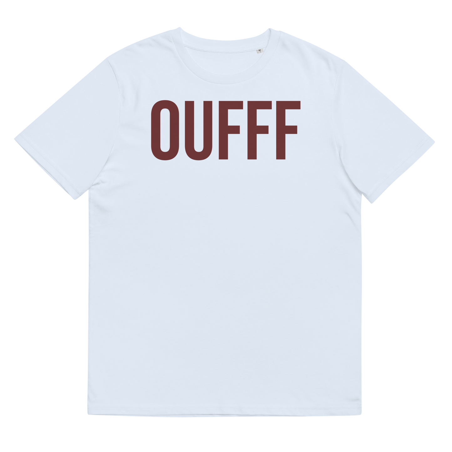 French slang un truc d'ouf organic t shirt in powder blue