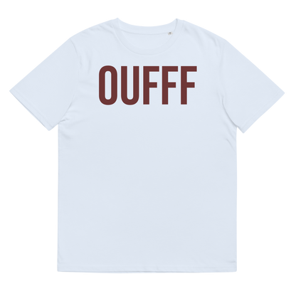 French slang un truc d'ouf organic t shirt in powder blue