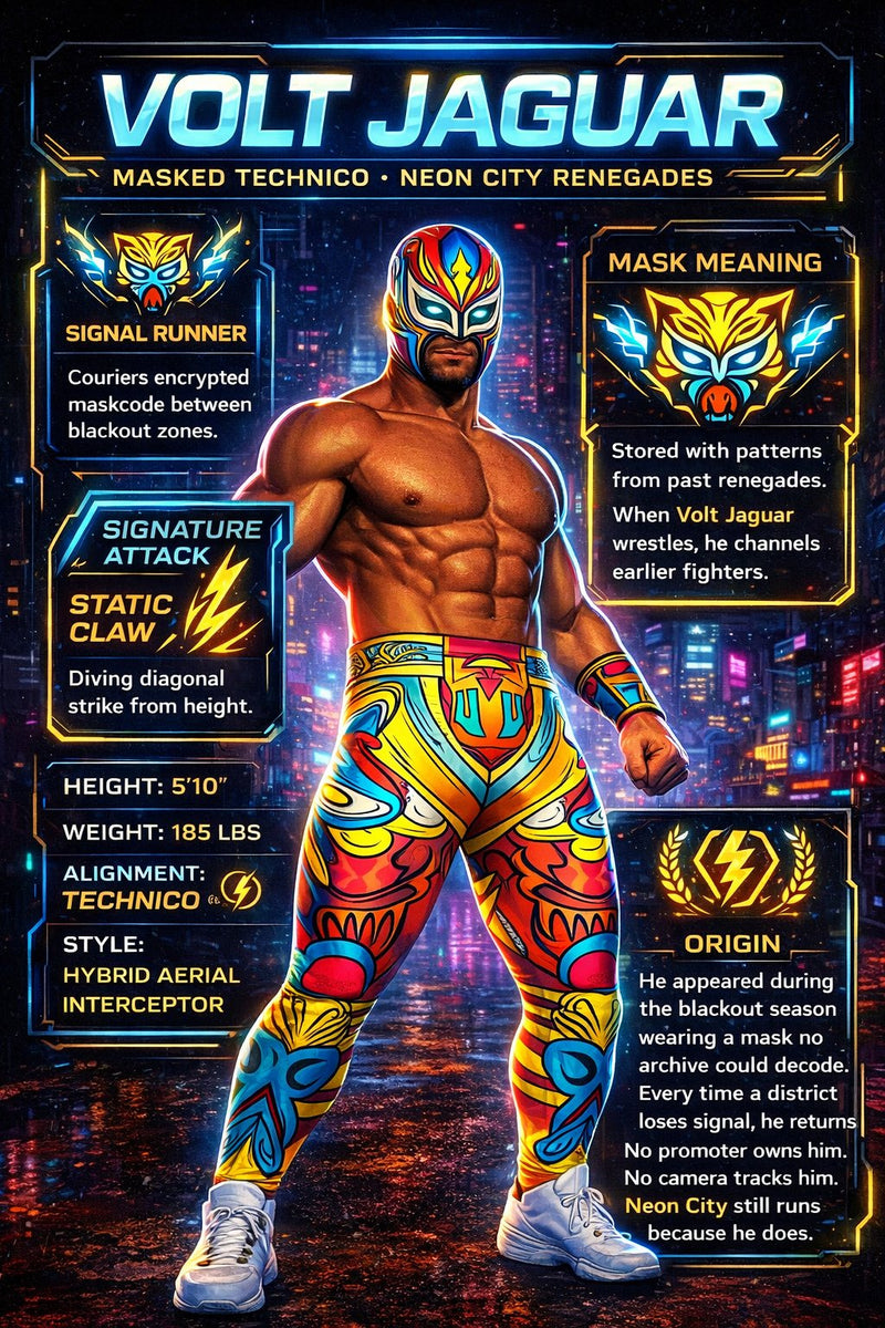 Blitz Vector hero card artwork - The Neon Speedster of the Renegades