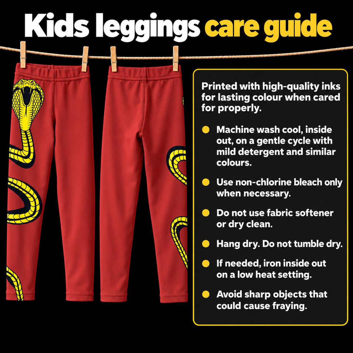 Kid's Leggings, Cobra Wrestler
