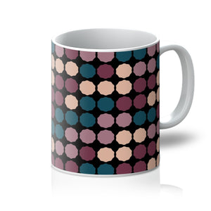 Coffee Mug | Black Abstract | Dot Matrix