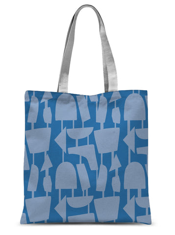 Tote Bag | Blue Retro Style | Forever Connected