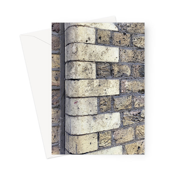 This greeting card shows detail of brickwork in Southwark showing two different brick types.
