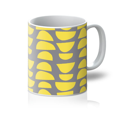 Coffee Mug | Lemon Cups Stacked | Mid Century 50s Style