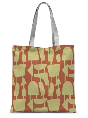 Tote Bag | Yellow Retro Style | Forever Connected