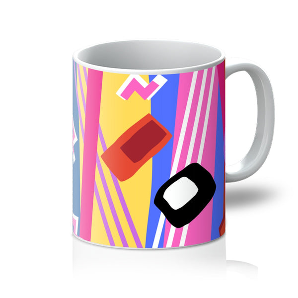 Crazy Underworld multicolored abstract pattern mug