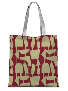 Tote Bag | Red Retro Style | Forever Connected