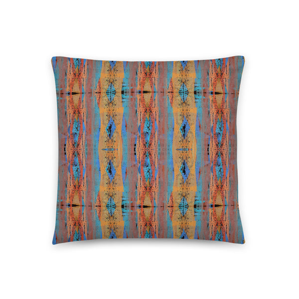 Contemporary Retro Victorian Geometric Orange Sofa Cushion Throw Pillow