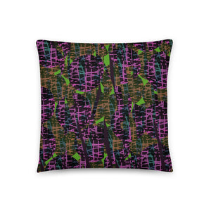 Pink Patterned Pillow Cushion | Subatomic Planetary Collection