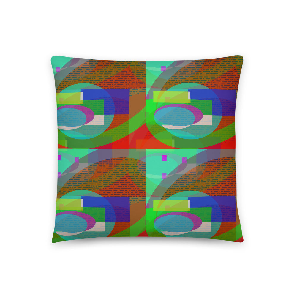 Colorful Pop Art Style Couch Pillow Throw Cushion | Southwark Bridges | Urban Abstract