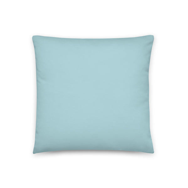 This bright and bold colourful sofa pillow has a fresh turquoise blue / green tone that will provide a perfect retro seaside vibe to your living space