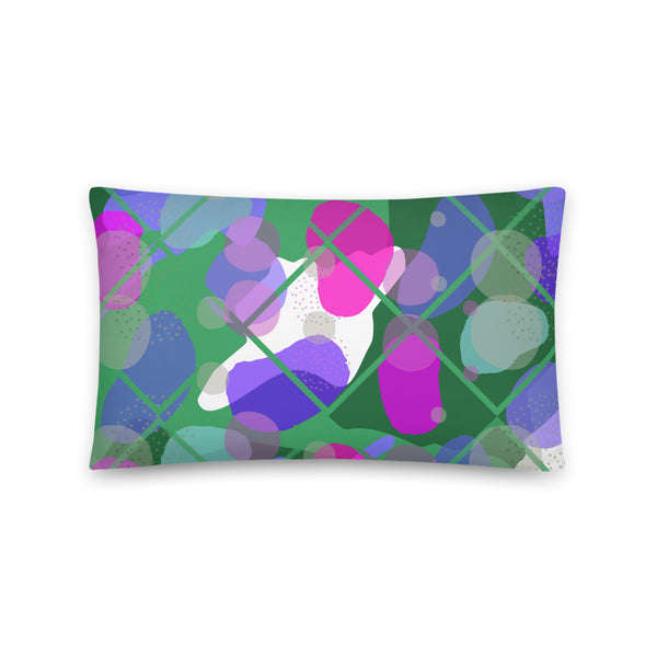 Patterned Sofa Cushion Throw Pillow | Green | Visionary Skies Collection