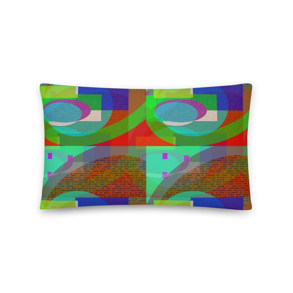 Colorful Pop Art Style Couch Pillow Throw Cushion | Southwark Bridges | Urban Abstract
