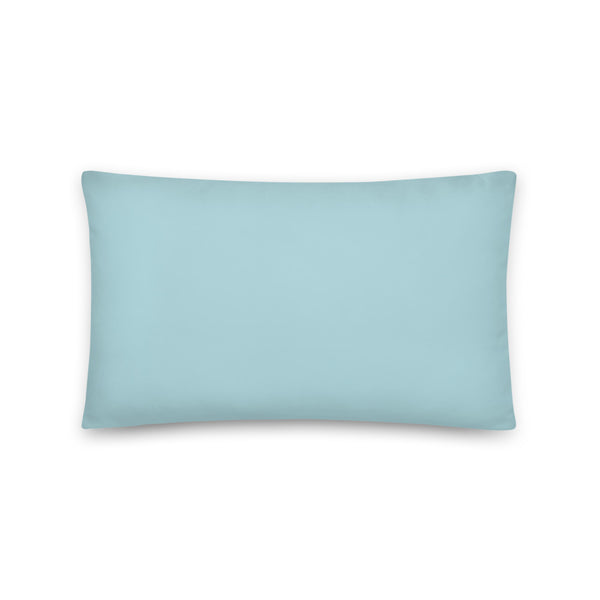 This bright and bold colourful sofa pillow has a fresh turquoise blue / green tone that will provide a perfect retro seaside vibe to your living space