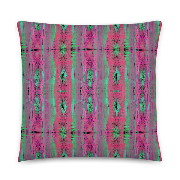 Contemporary Retro Victorian Geometric Crimson Sofa Cushion Throw Pillow