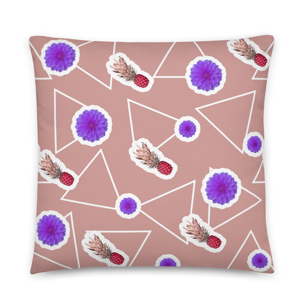 Patterned Pillow Cushion | Pink | Fruity Floral Collection