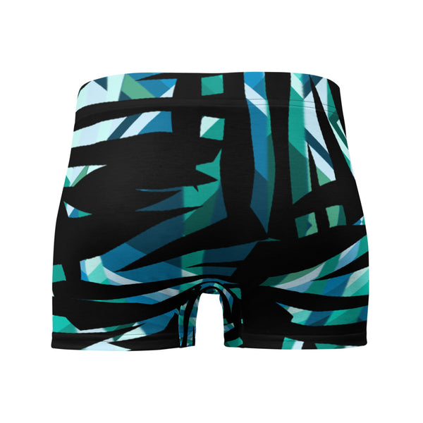 Mens Boxer Briefs | Turquoise Pattern | Retro 30s Style
