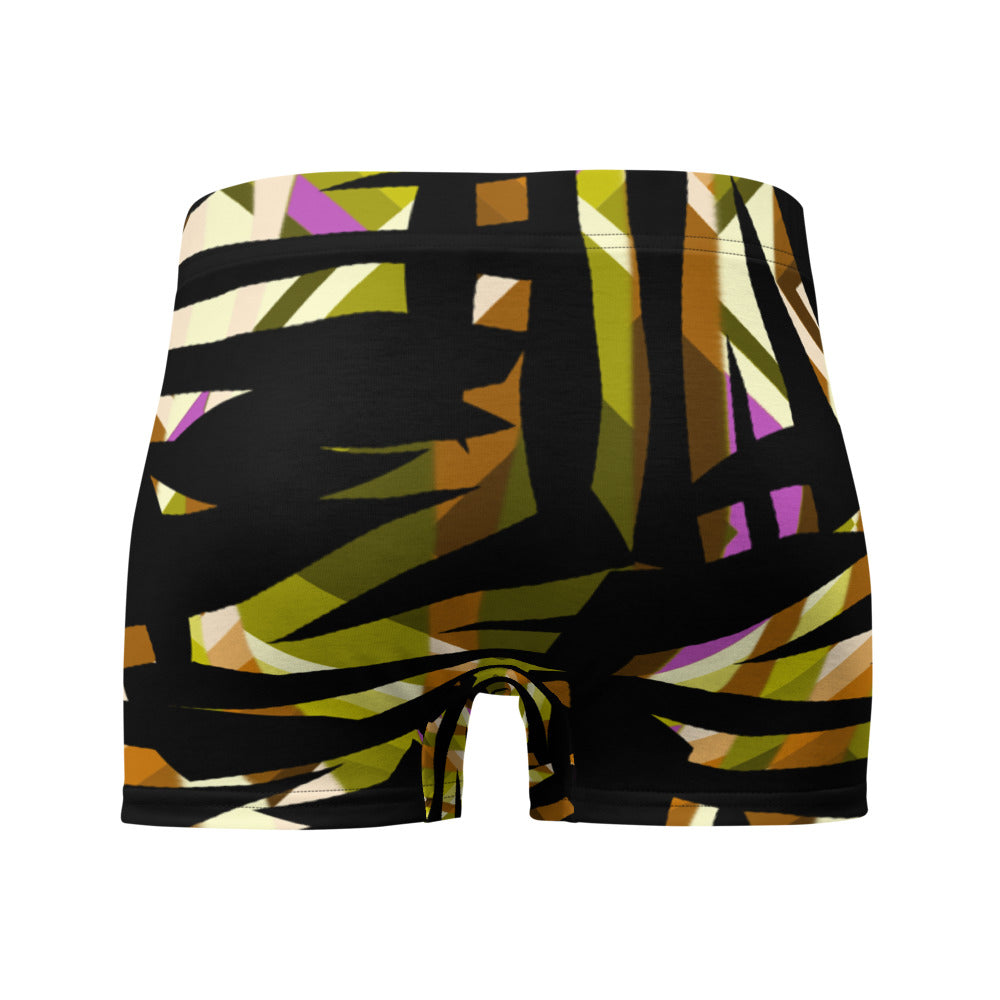 Mens Boxer Briefs | Yellow Pattern | Retro 30s Style