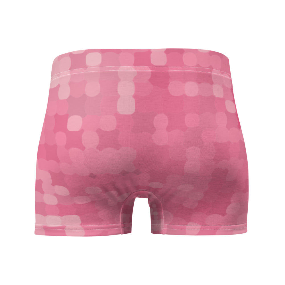 LGBT pink abstract patterned mens boxer briefs underwear