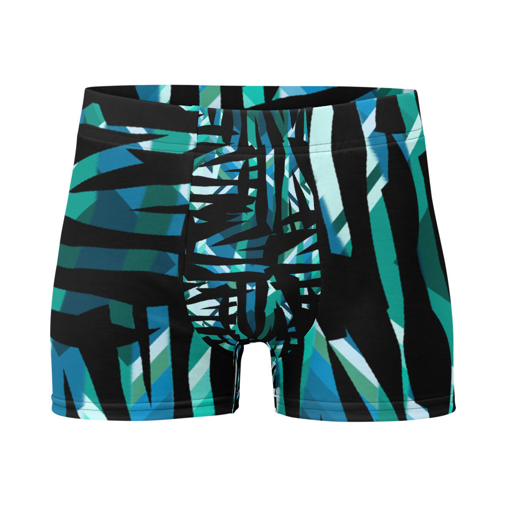 Mens Boxer Briefs | Turquoise Pattern | Retro 30s Style