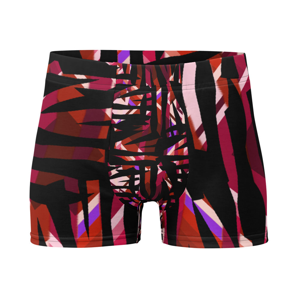 Mens Boxer Briefs | Red Pattern | Retro 30s Style